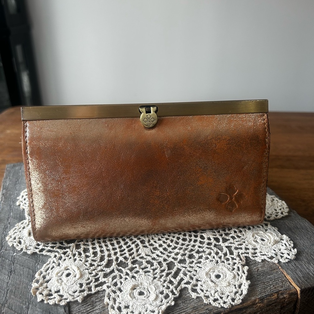 Patricia Nash Bronze Leather Wallet